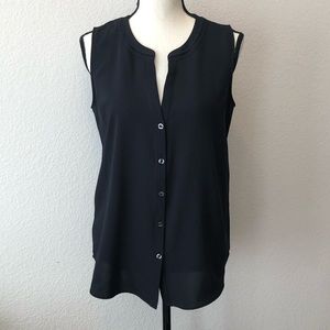 NWT Ann Taylor Split Neck Shell